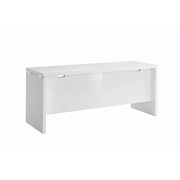 Sedona 71" Desk for Sliding Return Desk, White High Gloss | Delivery lead time 20 Weeks.