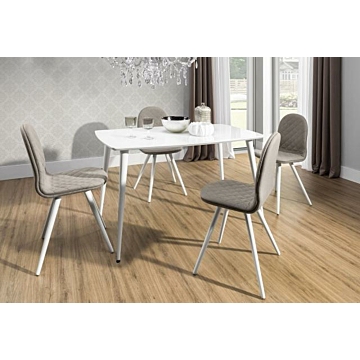 Cortex Essai Rectangular Glass Top Dining Table