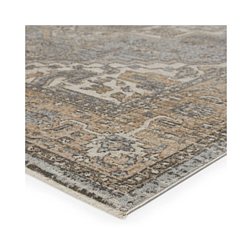 Vibe by Jaipur Living Venn Medallion Tan Gray Runner Rug