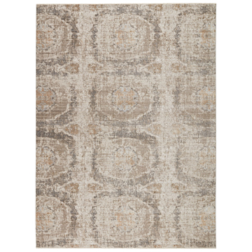 Vibe by Jaipur Living Airi Medallion Gray Beige Runner Rug