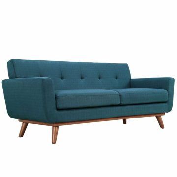 Modway Engage Upholstered Fabric Loveseat-Azure
