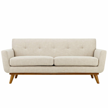 Modway Engage Upholstered Fabric Loveseat-Beige