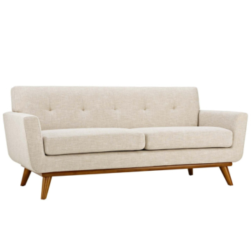 Modway Engage Upholstered Fabric Loveseat-Beige