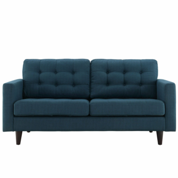 Modway Empress Upholstered Fabric Loveseat-Azure