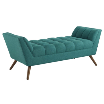 Modway Response Medium Upholstered Fabric Bench-Teal