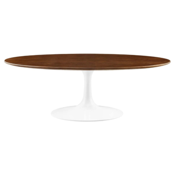 Modway Lippa 48" Oval Wood Grain Coffee Table