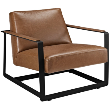 Modway Seg Vegan Leather Accent Chair