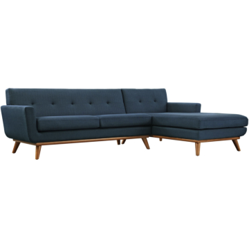 Modway Engage Right-Facing Sectional Sofa-Azure