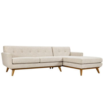 Modway Engage Right-Facing Sectional Sofa-Beige