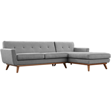 Modway Engage Right-Facing Sectional Sofa-Expectation Gray