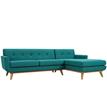 Modway Engage Right-Facing Sectional Sofa-Teal