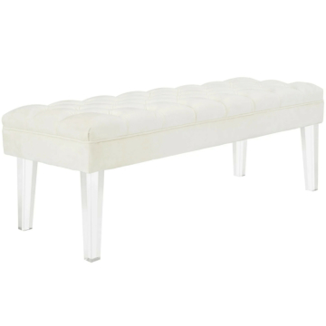 Modway Valet Performance Velvet Bench-Ivory