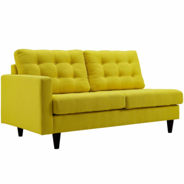 Modway Empress Left-Facing Upholstered Fabric Loveseat-Sunny