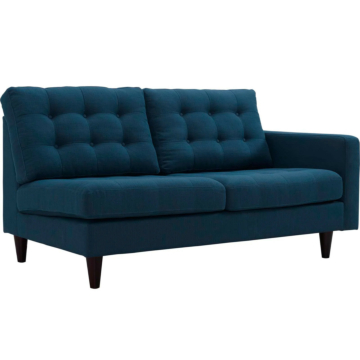 Modway Empress Right-Facing Upholstered Fabric Loveseat-Azure