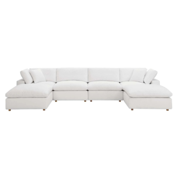 Modway Commix Down Filled Overstuffed 6-Piece Sectional Sofa