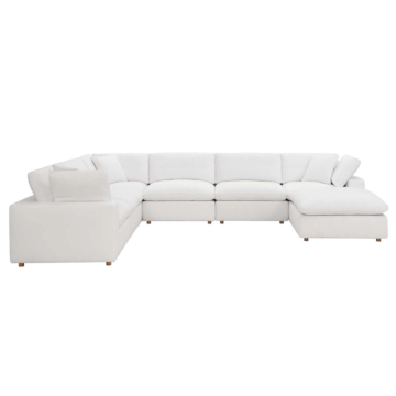 Modway Commix Down Filled Overstuffed 7-Piece Sectional Sofa