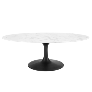 Modway Lippa 48" Oval Artificial Marble Coffee Table