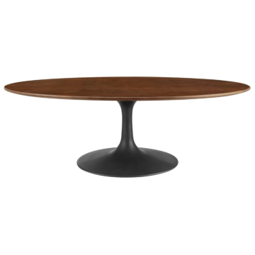 Modway Lippa 48" Oval Wood Grain Coffee Table