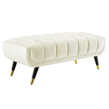 Modway Adept 47.5" Performance Velvet Bench-Ivory