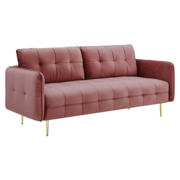 Modway Cameron Tufted Performance Velvet Sofa-Dusty Rose