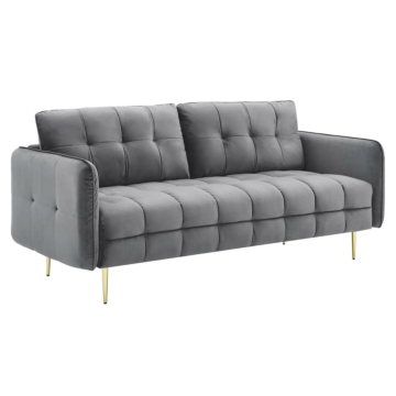 Modway Cameron Tufted Performance Velvet Sofa-Gray