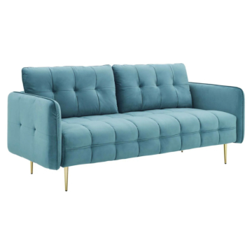 Modway Cameron Tufted Performance Velvet Sofa-Sea Blue