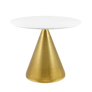 Modway Tupelo 36" Dining Table Gold White