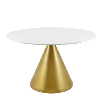 Modway Tupelo 47" Dining Table Gold White