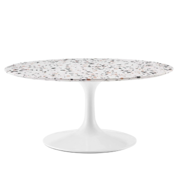 Modway Lippa 36" Round Terrazzo Coffee Table