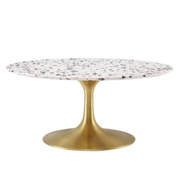 Modway Lippa 36" Round Terrazzo Coffee Table