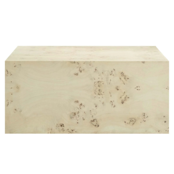 Modway Cosmos 36" Square Burl Wood Coffee Table-Bleached Burl 