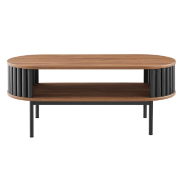 Modway Fortitude Wood Coffee Table-Black Walnut