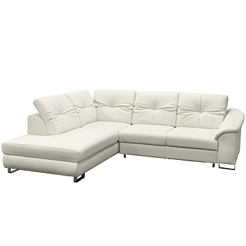 Cortex EGO Leather Sectional Sleeper Sofa, Left Corner