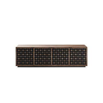 BDI Elements® 8703-CS Media + Storage Cabinet-Natural Walnut