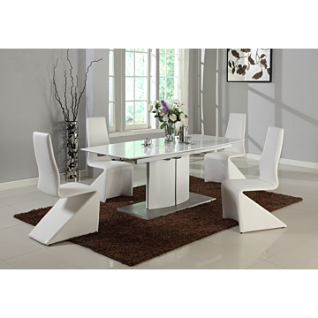 Chintaly Elizabeth Extendable Dining Table, $1,252.46, Chintaly, Transparent