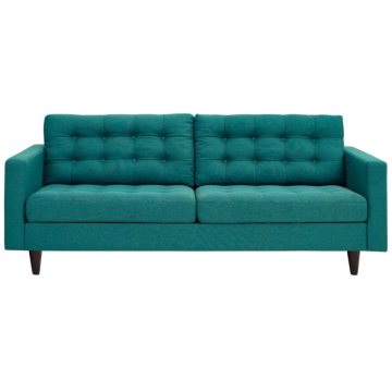 Modway Empress Upholstered Fabric Sofa-Teal