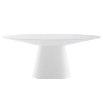Modway Provision 75" Oval Dining Table-White