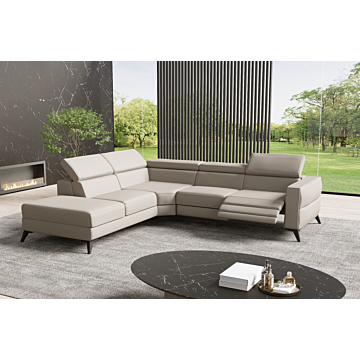 Fabi Sectional Sofa with Recliners, Gray| Creative Furniture