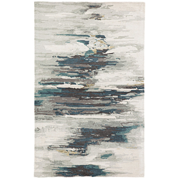 Jaipur Living Ryenn Handmade Abstract Teal Gray Area Rug