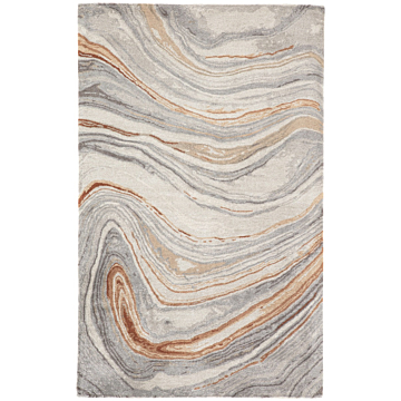 Jaipur Living Atha Handmade Abstract Copper Gray Area Rug