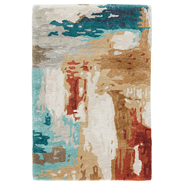 Jaipur Living Swisher Handmade Abstract Blue Red Area Rug