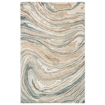 Jaipur Living Atha Handmade Abstract Tan Green Area Rug