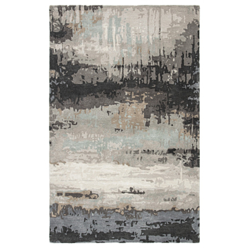 Jaipur Living Benna Handmade Abstract Black Gray Area Rug