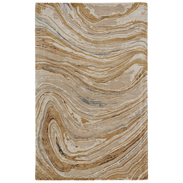 Jaipur Living Atha Handmade Abstract Gold Beige Area Rug