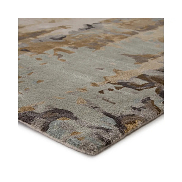 Jaipur Living Matcha Handmade Abstract Gray Gold Area Rug