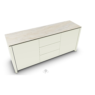 Calligaris Mag 2 Door And 3 Drawer Wooden Sideboard