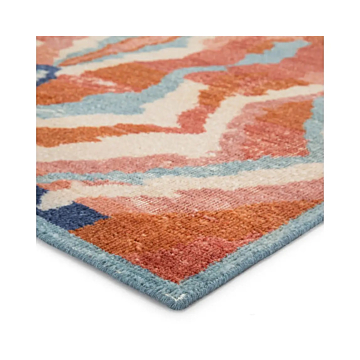 Jaipur Living Woodstock Hand-Knotted Abstract Red Blue Area Rug