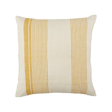 Jaipur Living Parque Indoor/ Outdoor Striped Poly Fill Pillow 20 inch-Yellow