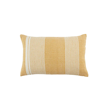 Jaipur Living Carinda Indoor/ Outdoor Striped Poly Fill Lumbar Pillow 13X21 inch-Yellow