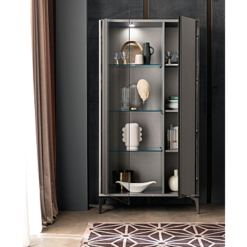 Graphite 2-Door Curio | Delivery lead time 20 Weeks